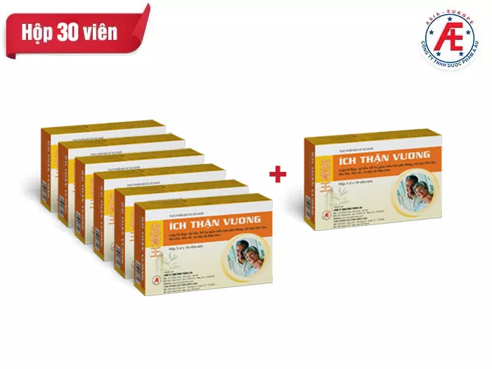 Combo mua 6 ITV tặng 1 ITV Thực phẩm bảo vệ sức khỏe Ích Thận Vương (3 vỉ x 10 viên)